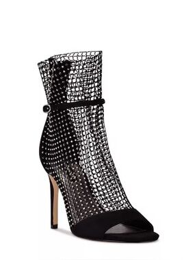 Nine West Imery Mesh Peep Toe Booties. NWOT.